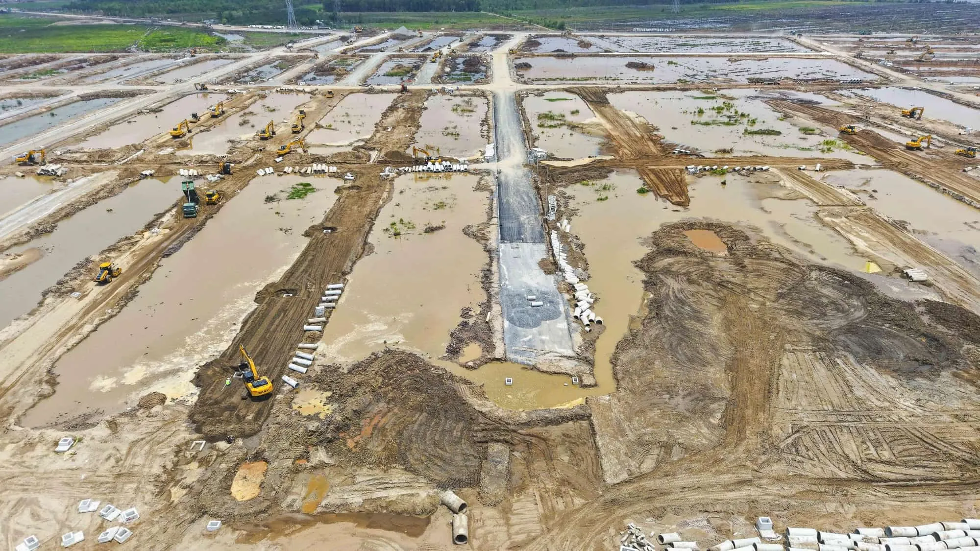 Công trường Vinhomes Saigon Park giai đoạn san lấp tháng 5/2026